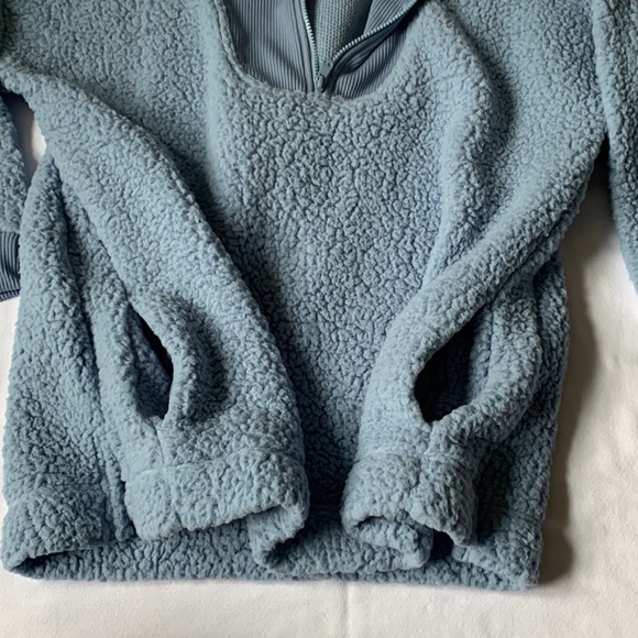 NWT Aerie Dream Sherpa Half Zip - Picture 6 of 7